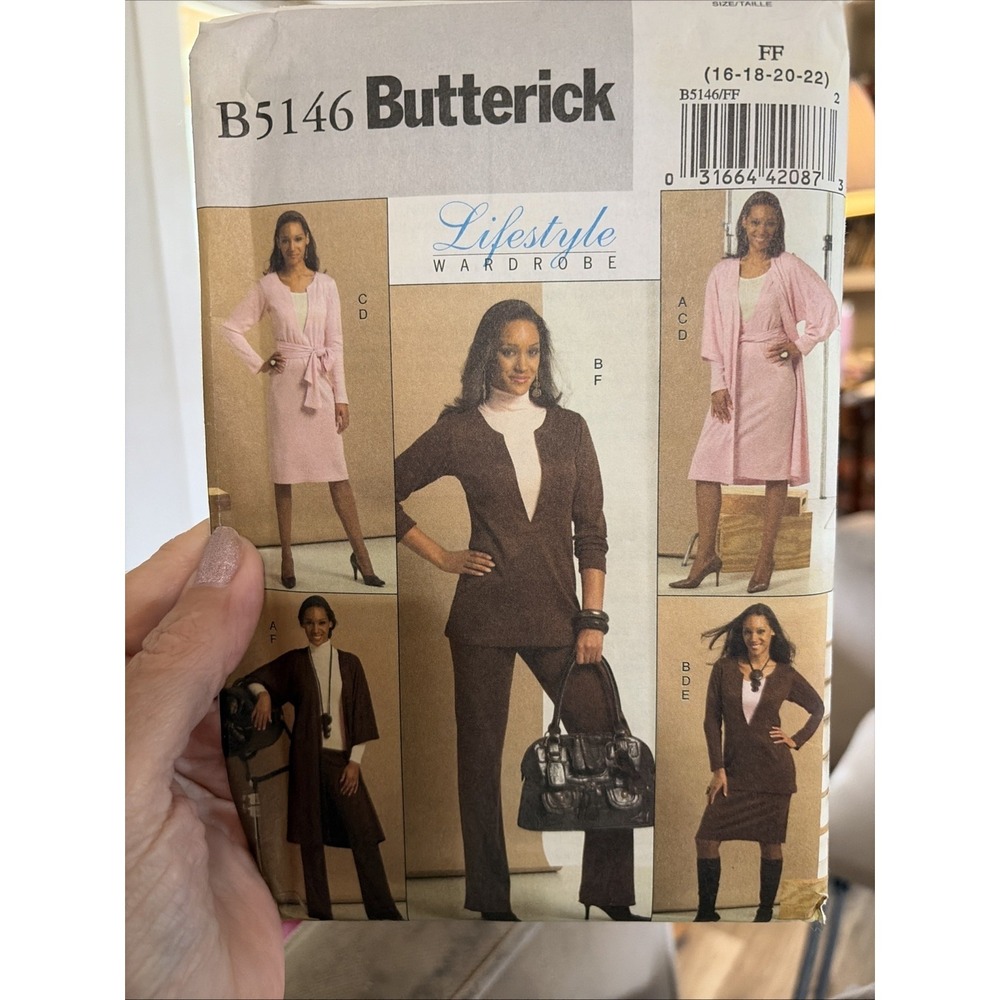 Butterick B5146 Misses Lifestyle Wardrobe Work Separates Pattern 16-22 UC FF